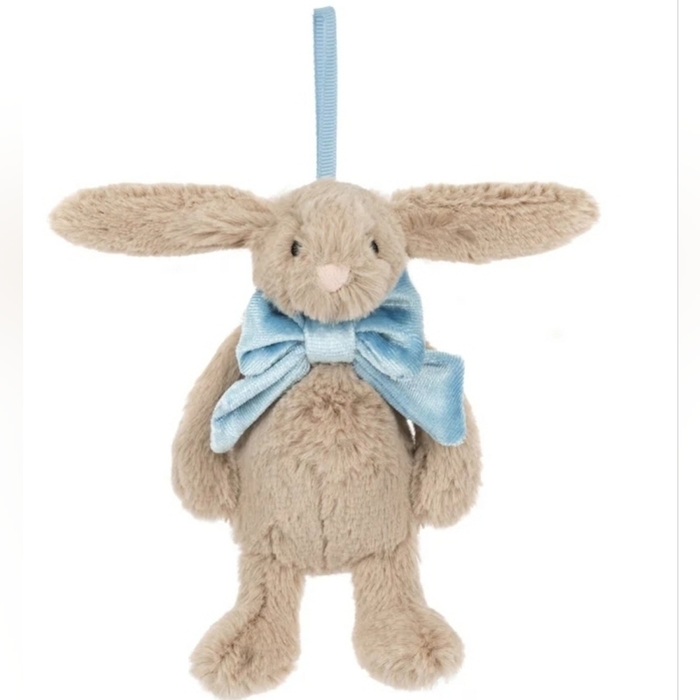 Jellycat Bashful Beige Bunny Decoration 5.1x2.4x1.6" Soft & Plush BNWT Authentic
